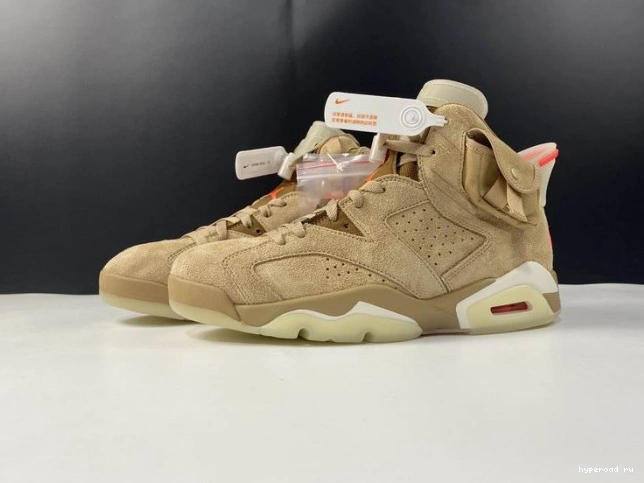 Khaki Air 6 Jordan Scott Travis British DH0690-200 Retro 1124